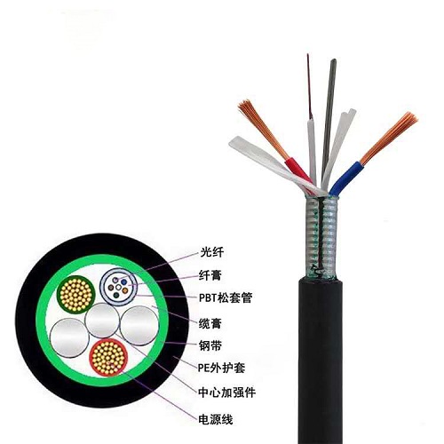 Layer twisted photoelectric composite cable